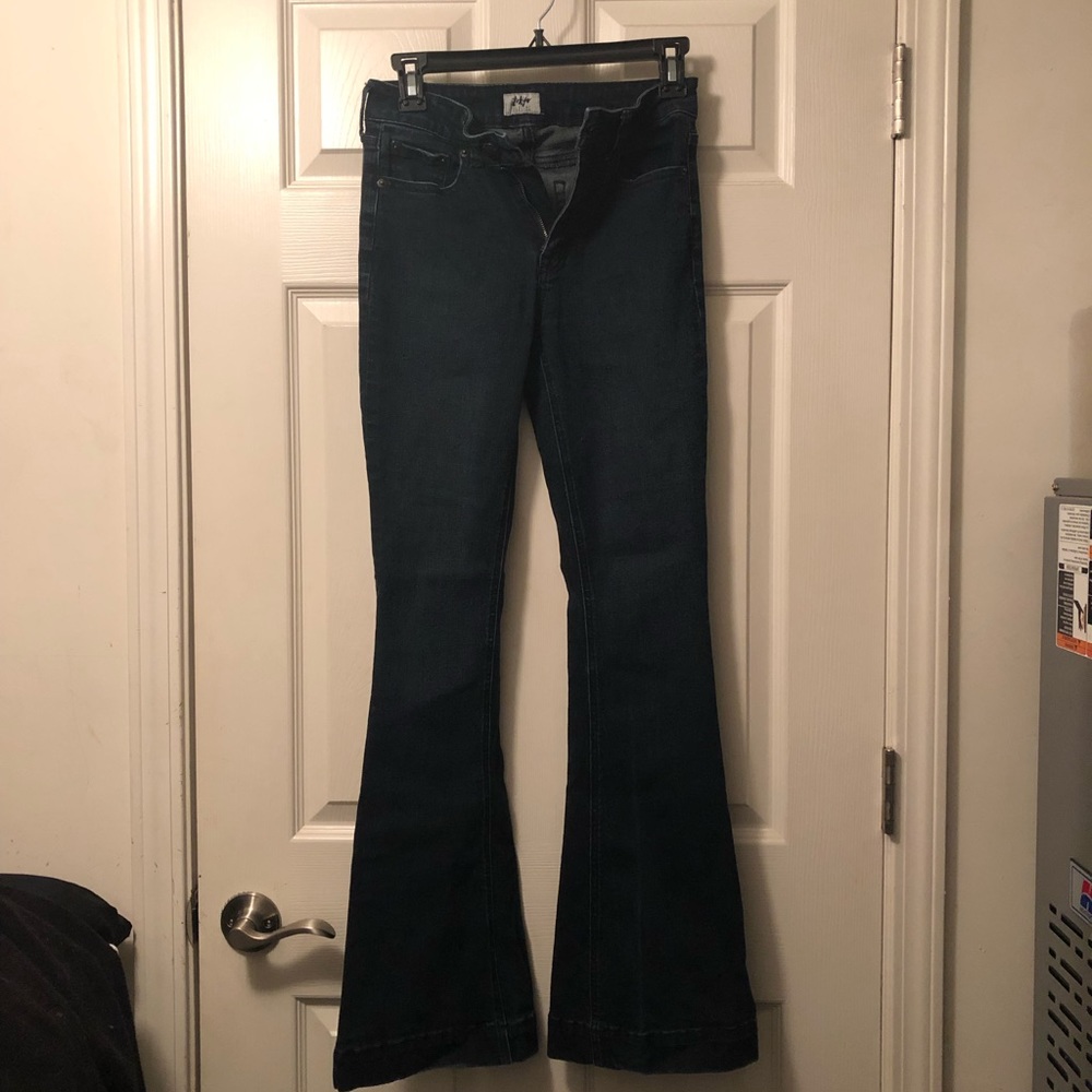 High waisted flare jeans